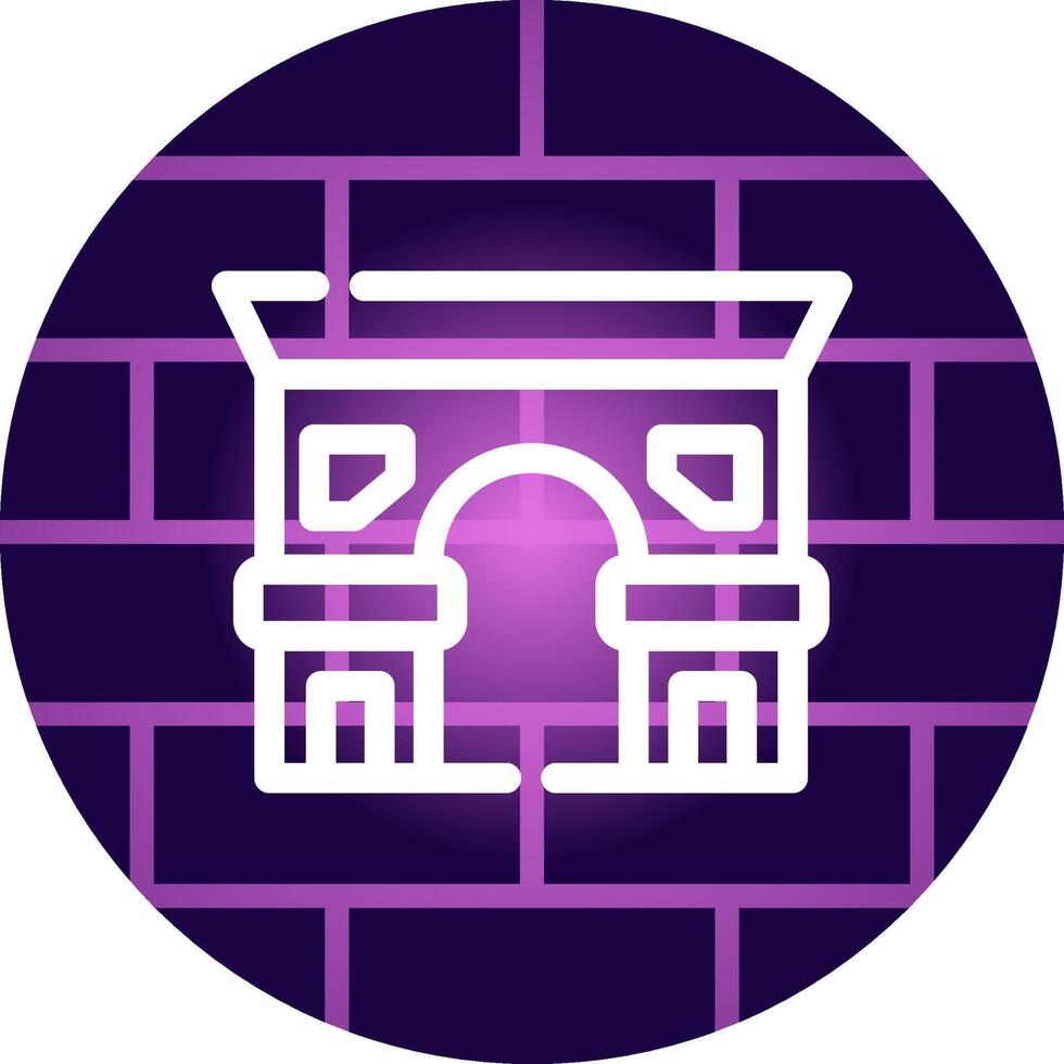Arc De Triomphe Creative Icon Design vector