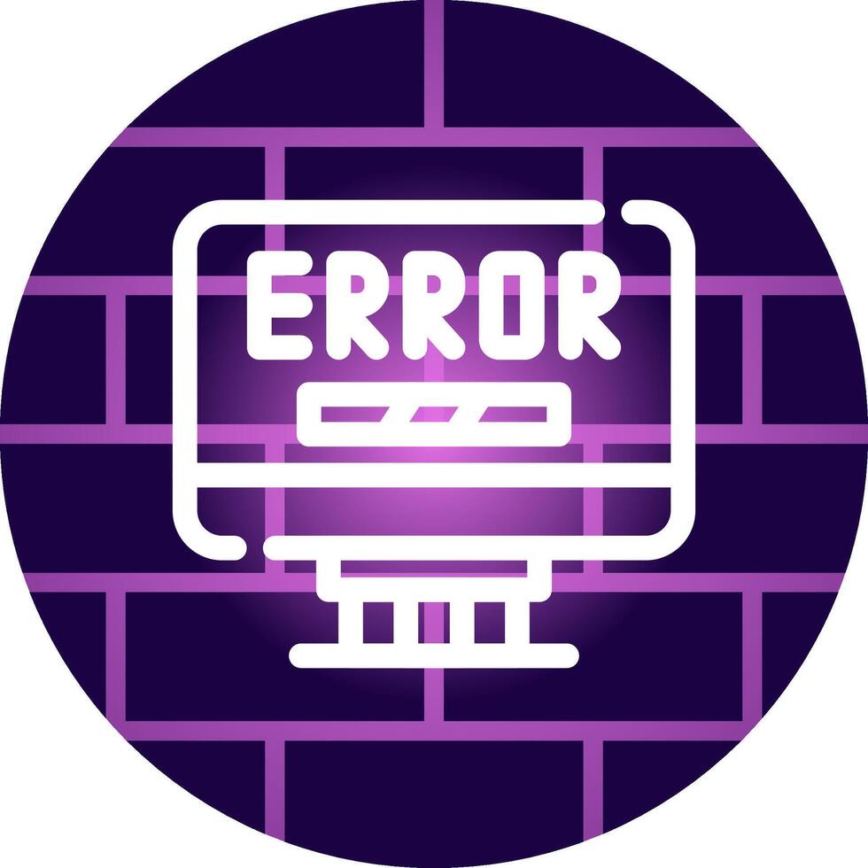 Error Creative Icon Design vector