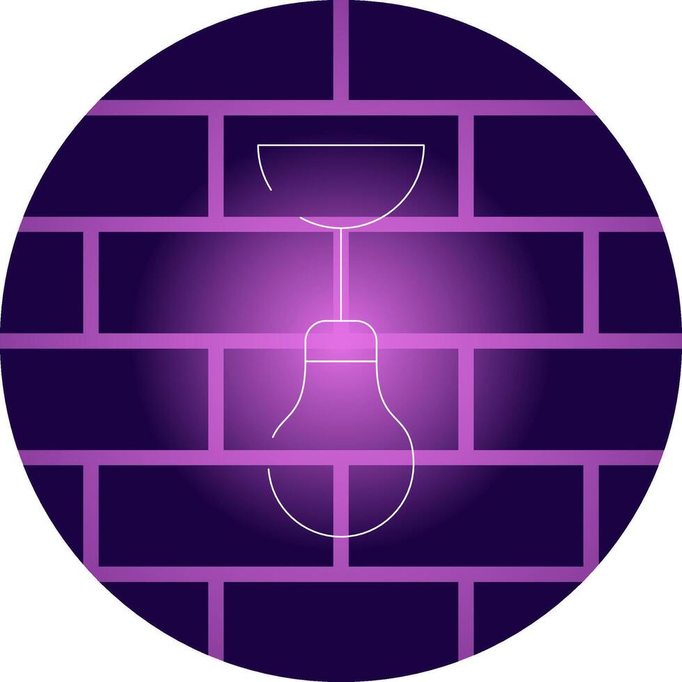 Ceiling Lamp Creative Icon Design vector