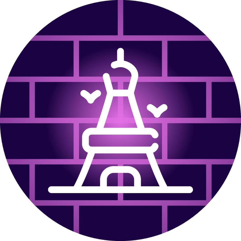 Eiffel Tower Creative Icon Design vector