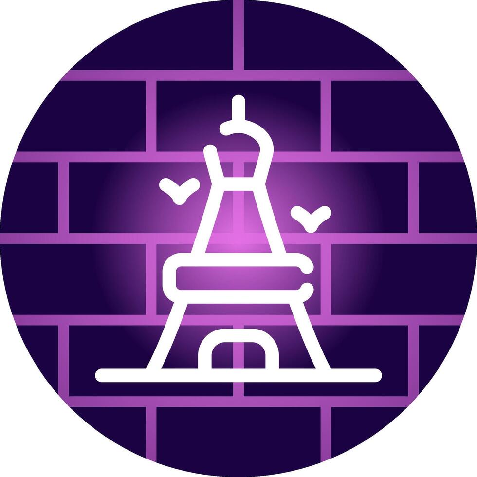 Eiffel Tower Creative Icon Design vector