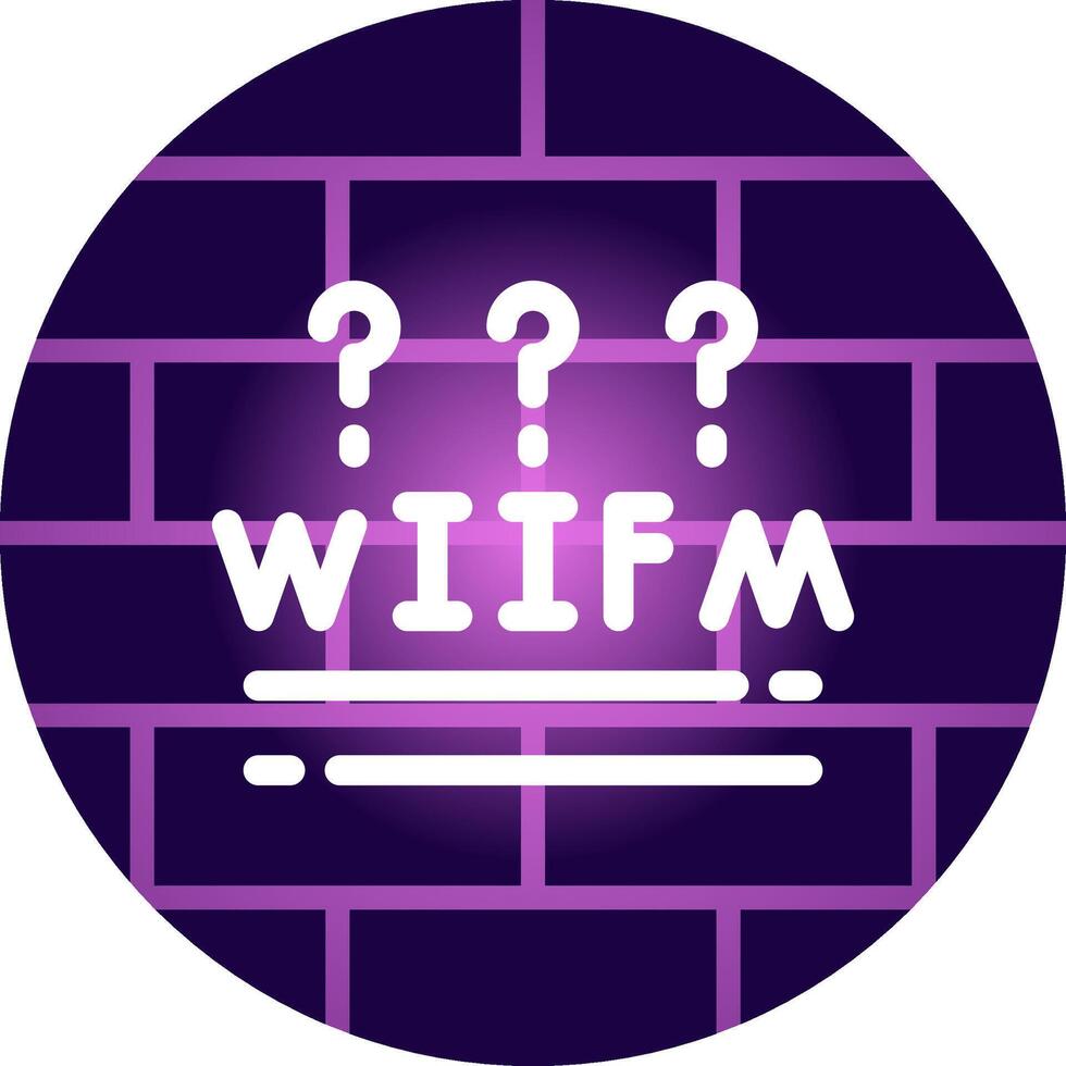 Wiifm creativo icono diseño vector