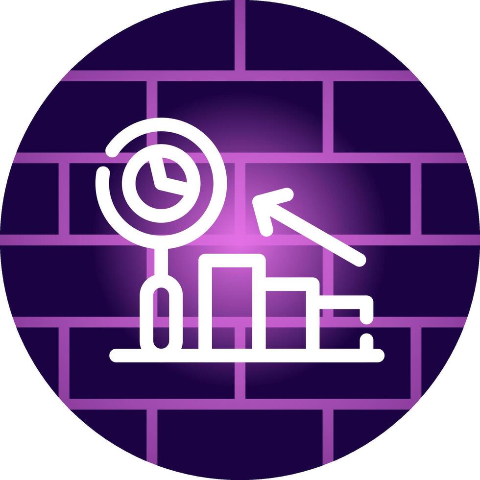 Predictive Analytics Creative Icon Design vector