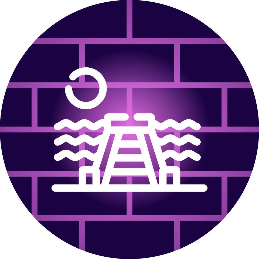 Dock Landscape Creative Icon Design vector