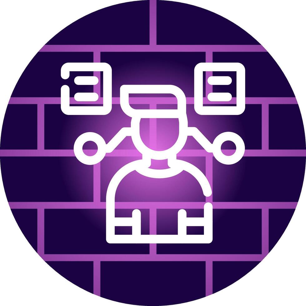 User Predictions Creative Icon Design vector