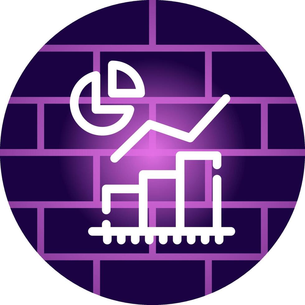 Statistical Analysis Creative Icon Design vector