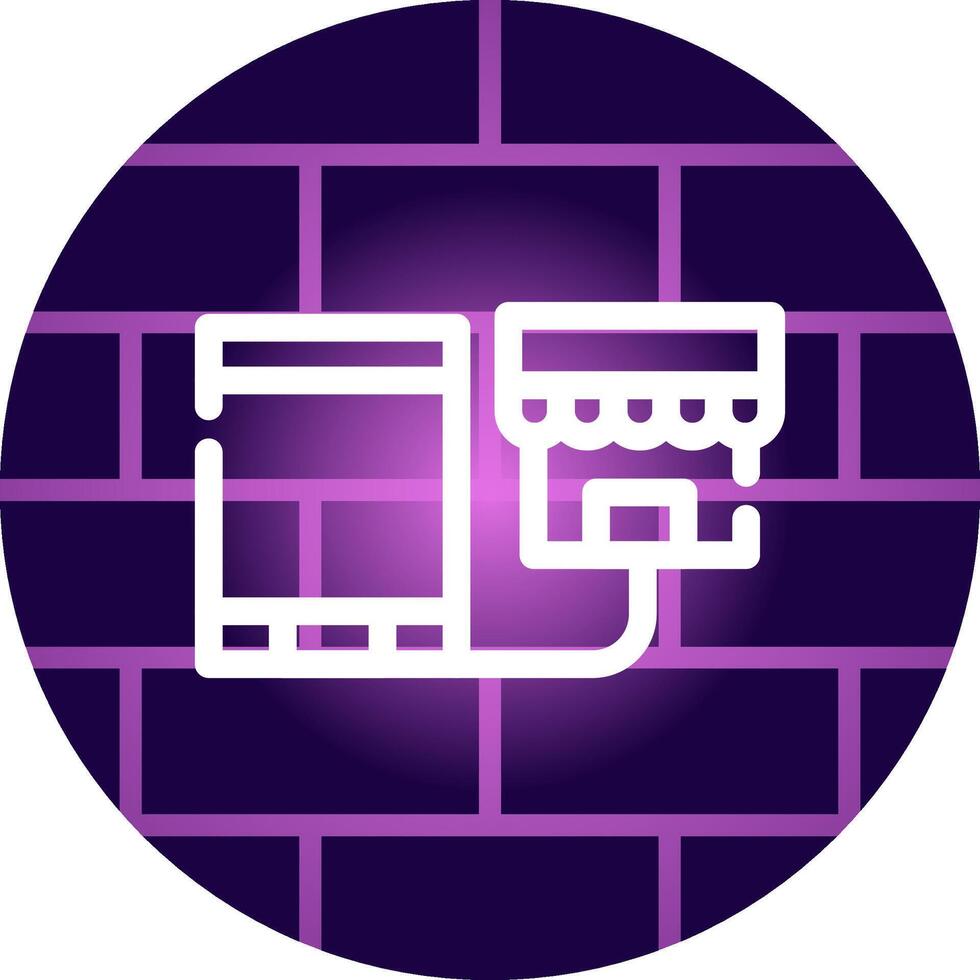 Showrooming Creative Icon Design vector