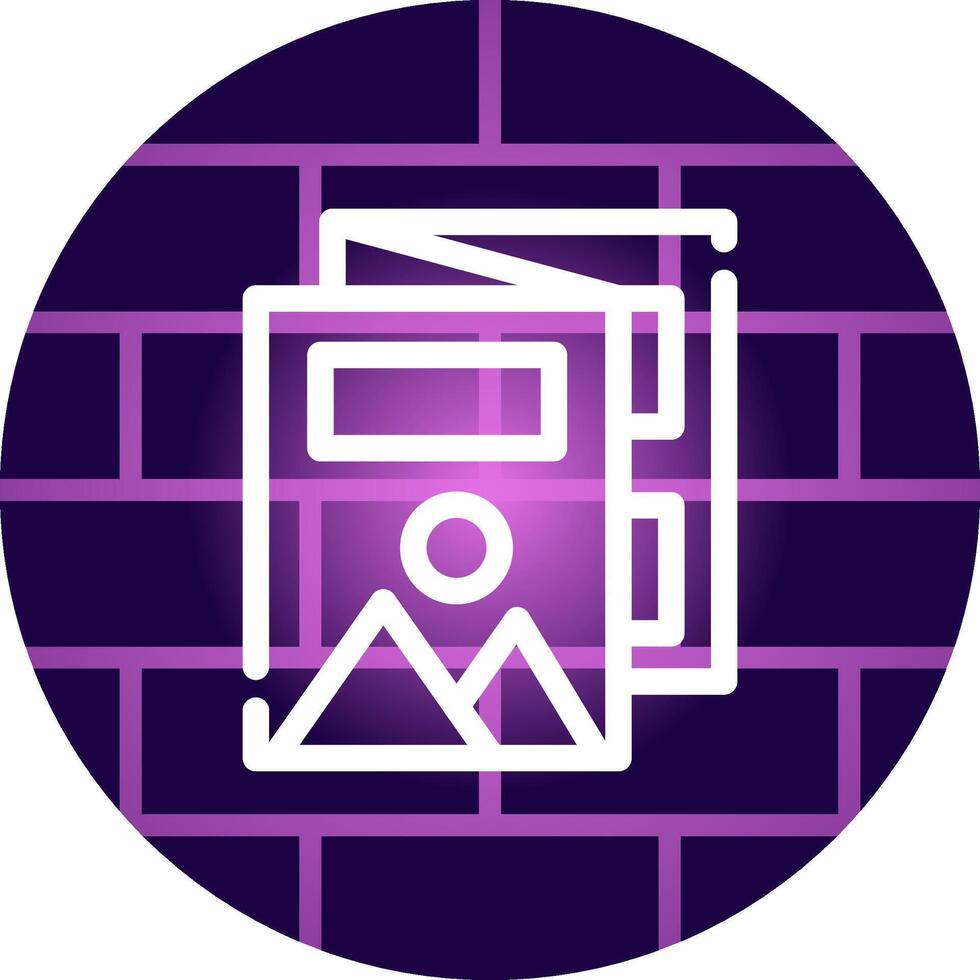 Magazine Creative Icon Design vector