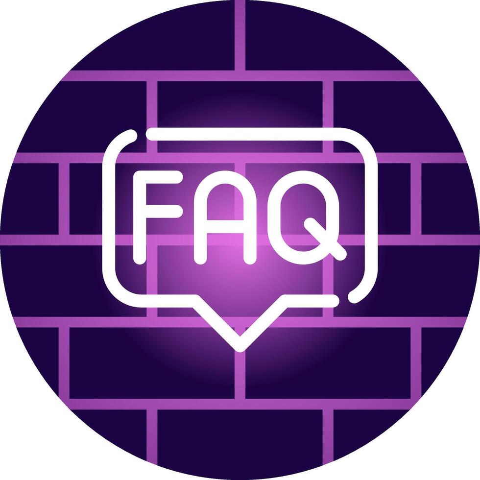 FAQ Creative Icon Design vector