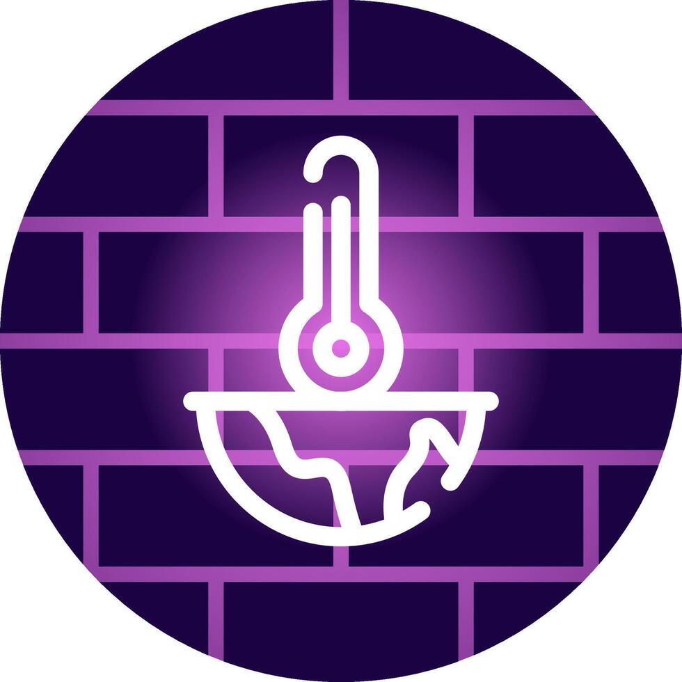 Global Warming Creative Icon Design vector