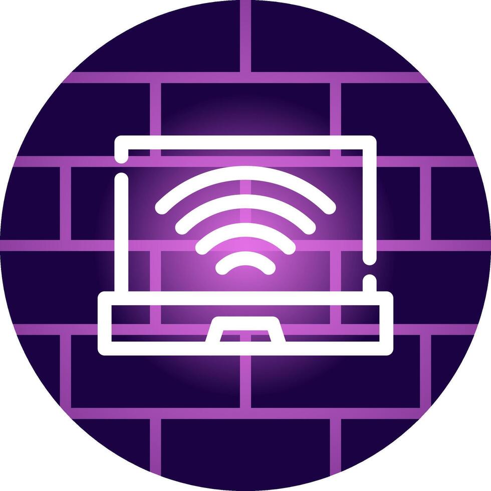 Line Neon Wall Design vector