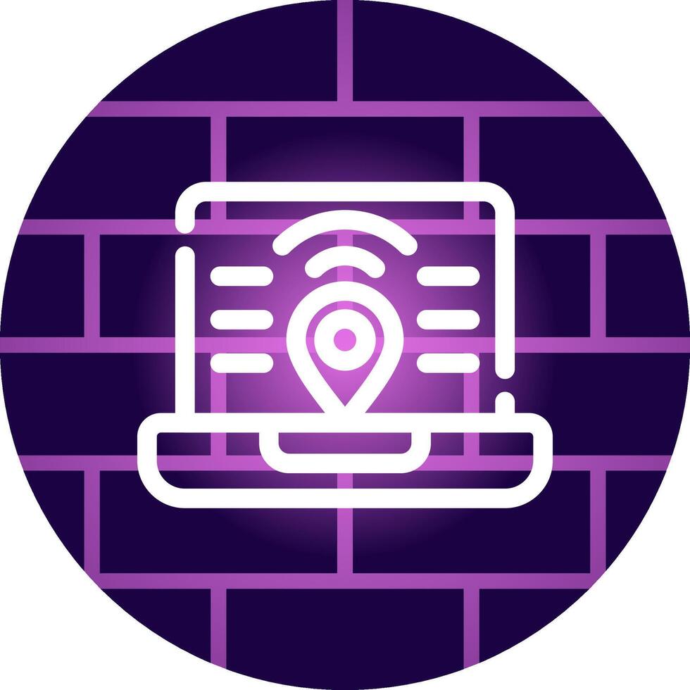 Digital Nomad Hub Creative Icon Design vector