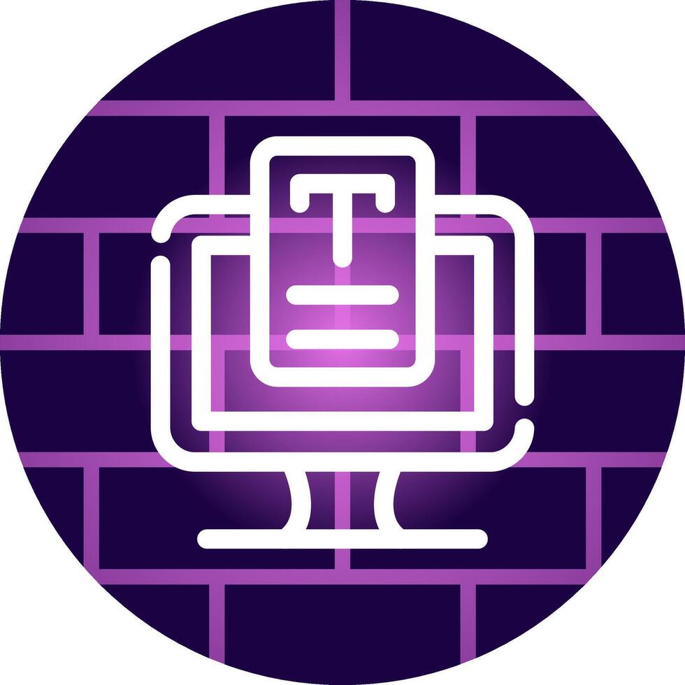 Line Neon Wall Design vector