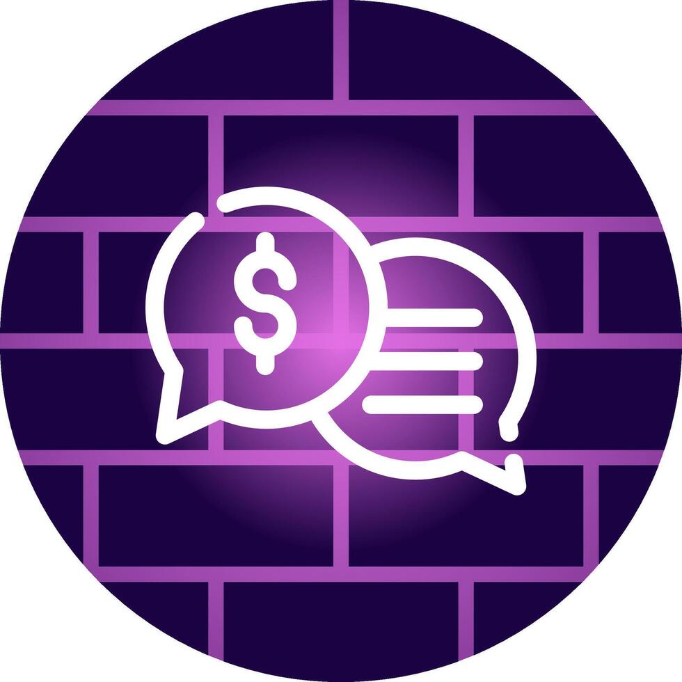 Business Dialog Creative Icon Design vector