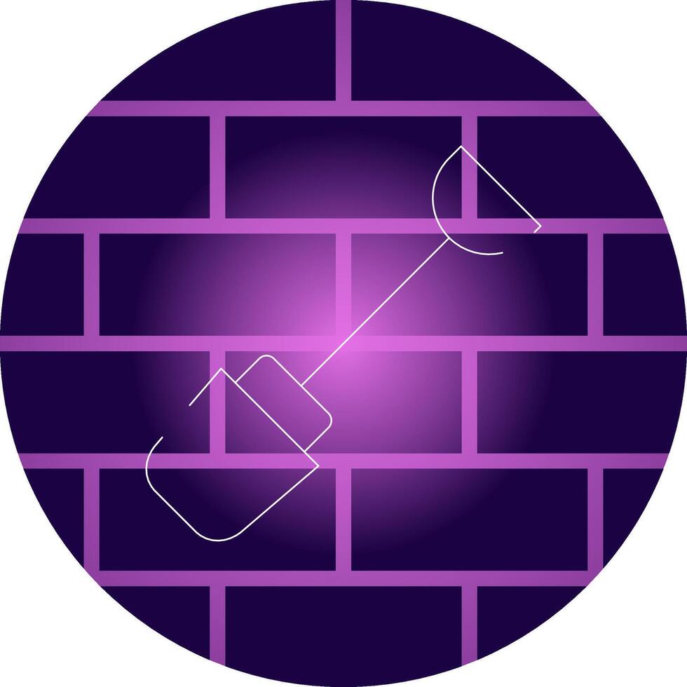 Line Neon Wall Design vector