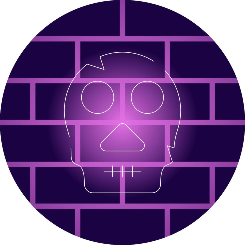 Line Neon Wall Design vector