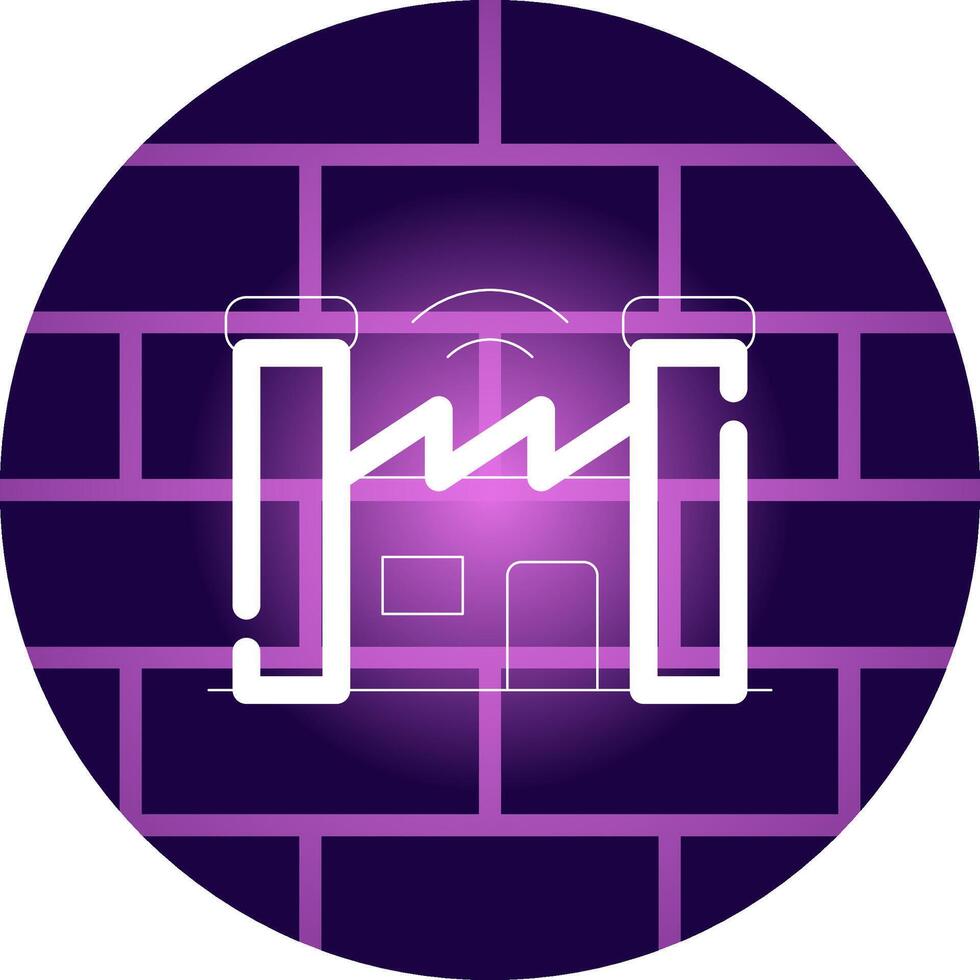 Smart Factory Creative Icon Design vector