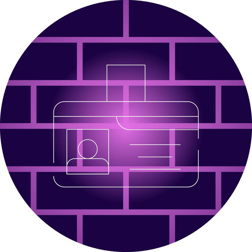 Identification Card Creative Icon Design vector