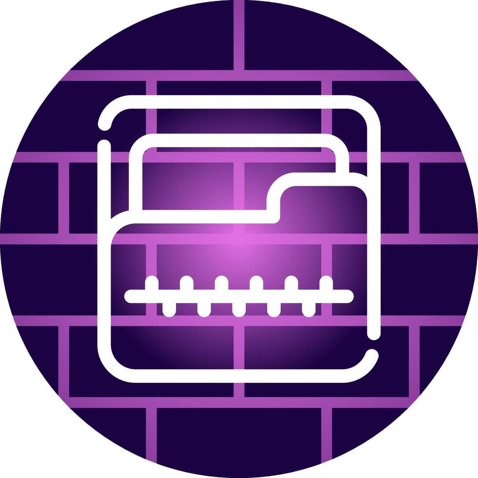 Zip Folder Creative Icon Design vector