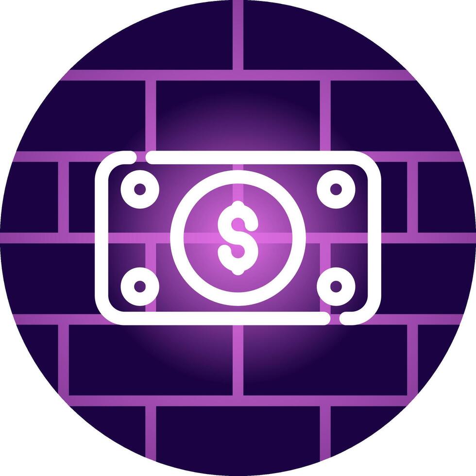 Money Bill Wave Creative Icon Design vector