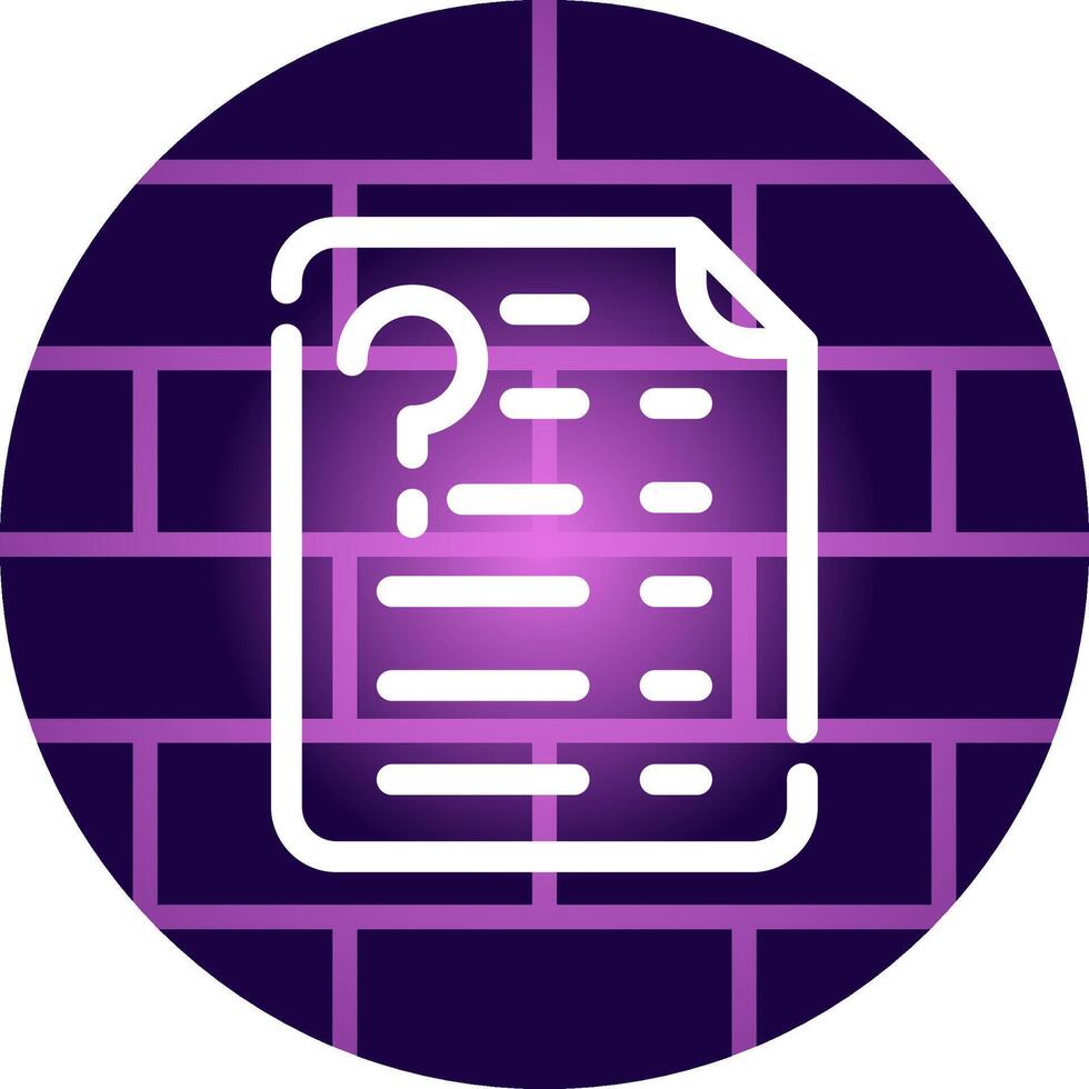 Question Creative Icon Design vector