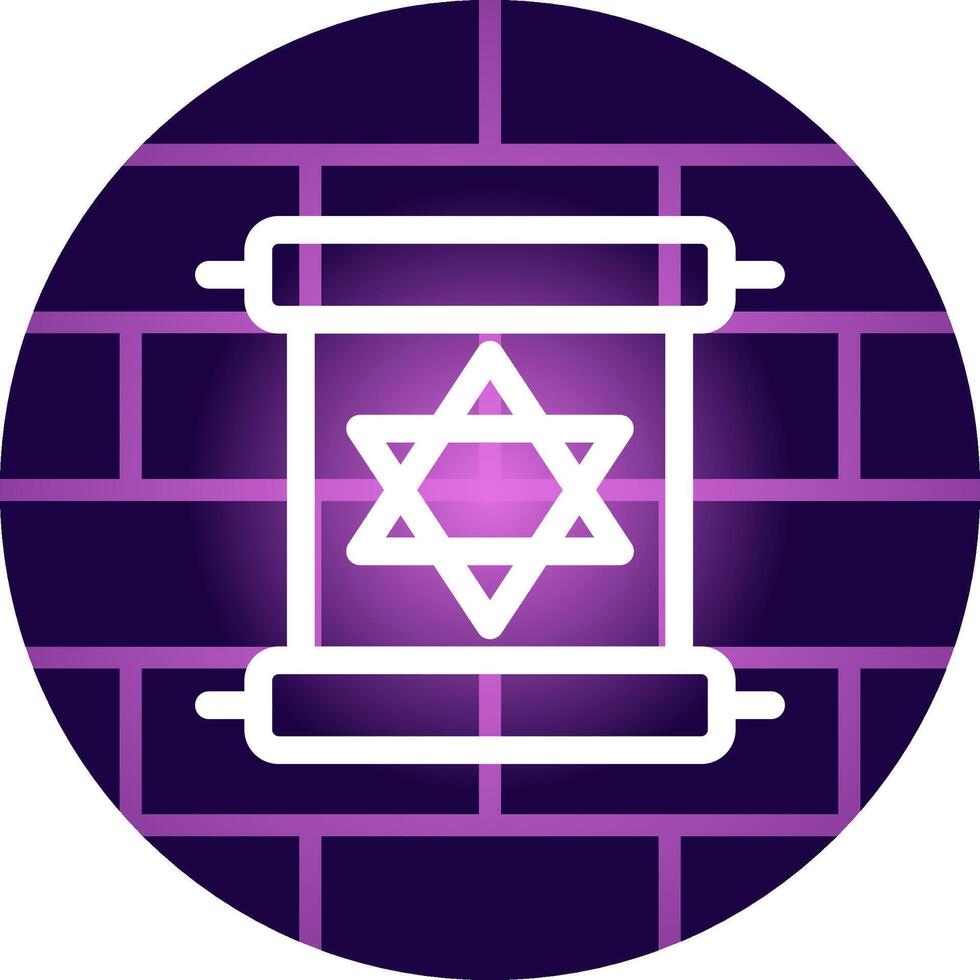 Scroll torah Creative Icon Design vector