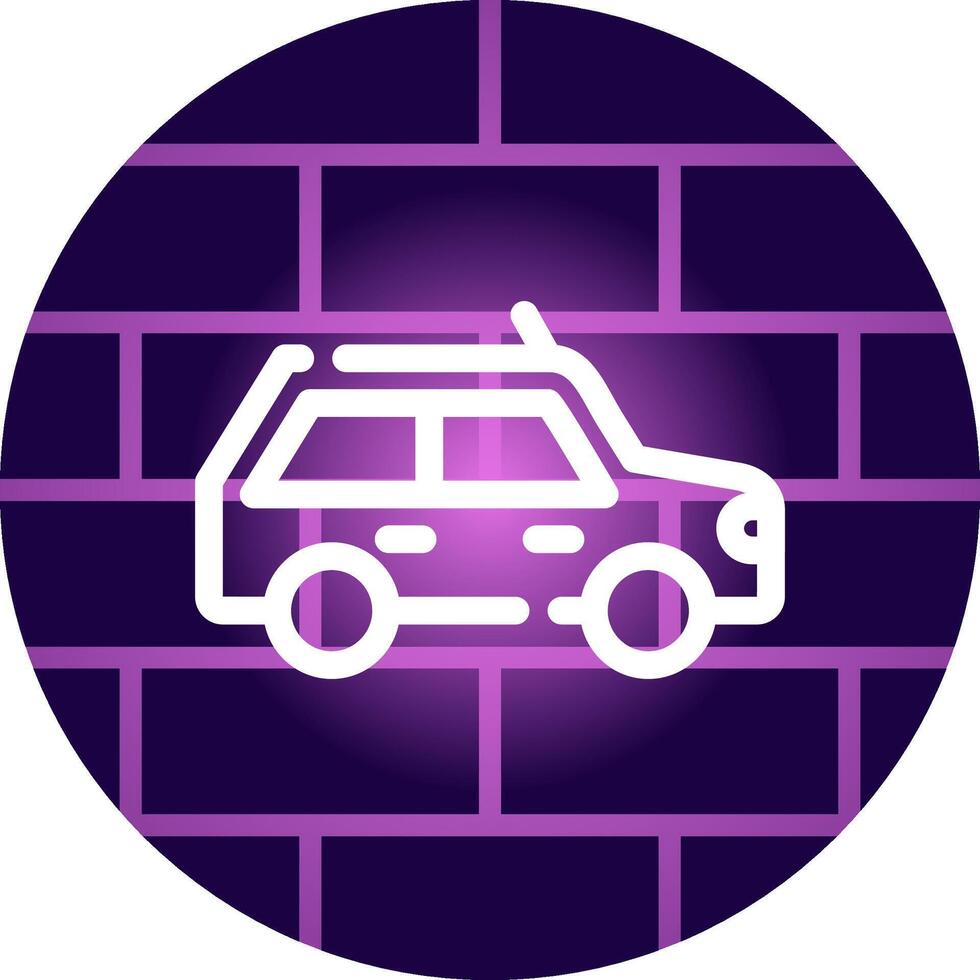 Line Neon Wall Design vector