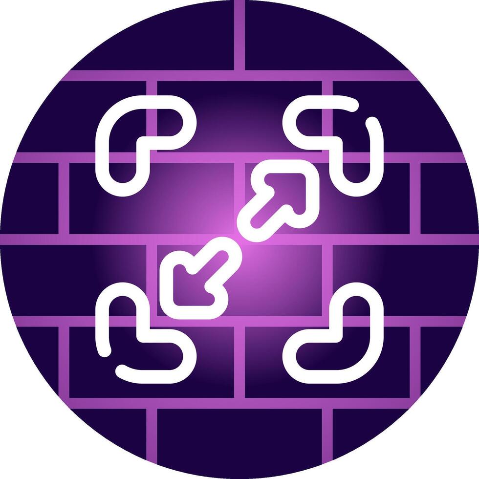 Line Neon Wall Design vector