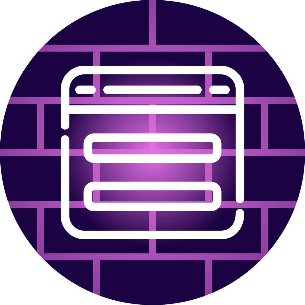 Line Neon Wall Design vector