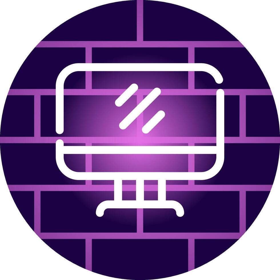 Line Neon Wall Design vector