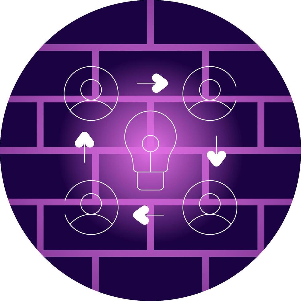 Collaboration Creative Icon Design vector