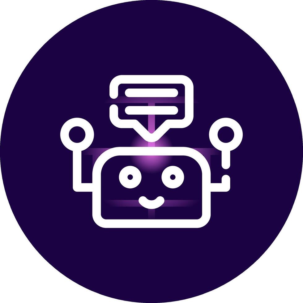 Chatbot Creative Icon Design vector