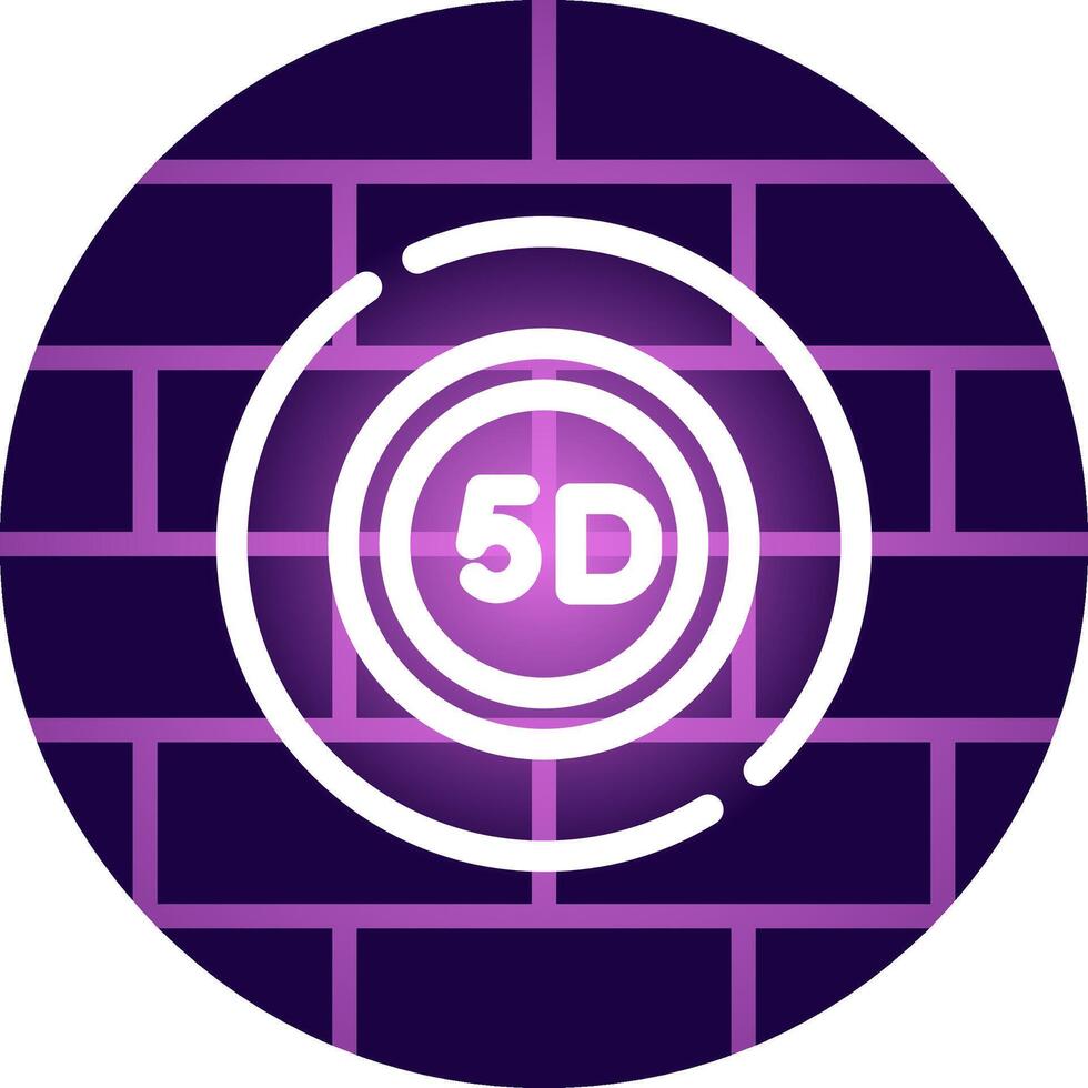 5D Data Storage Creative Icon Design vector