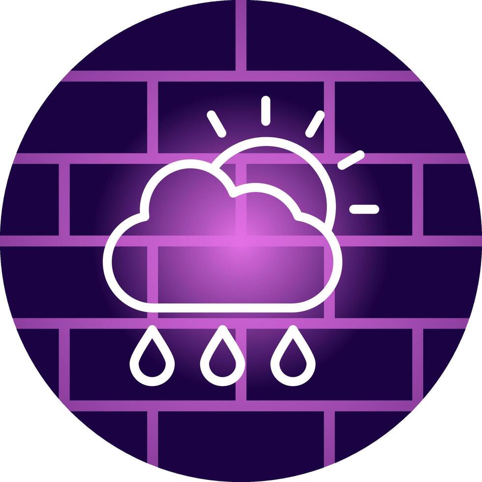 Rain Creative Icon Design vector