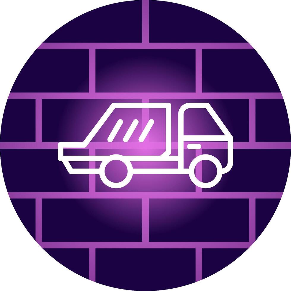 Garbage truck Creative Icon Design vector