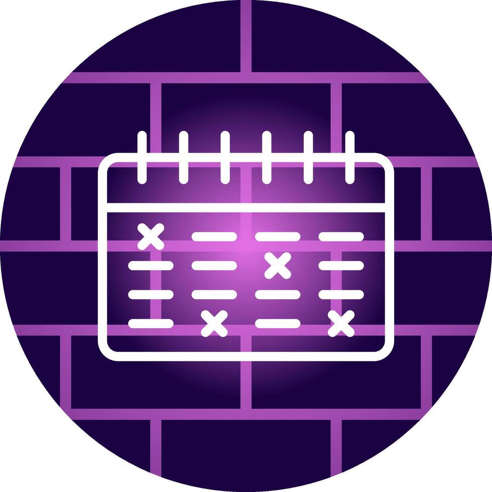 Schedule Creative Icon Design vector