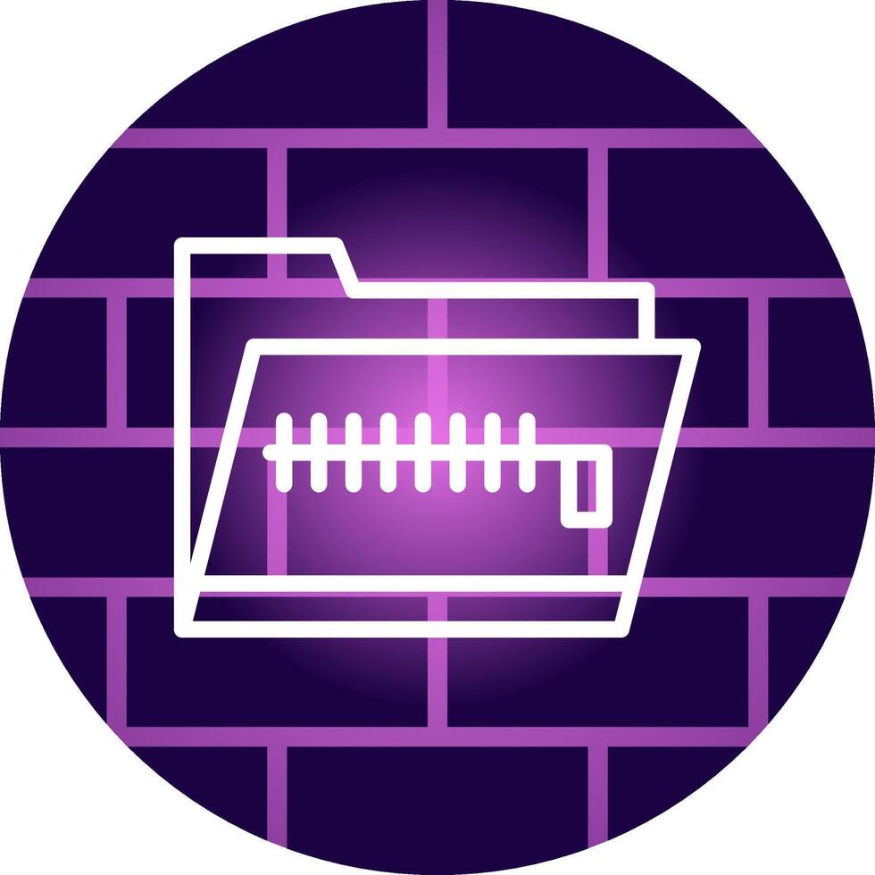 Zip Folder Creative Icon Design vector