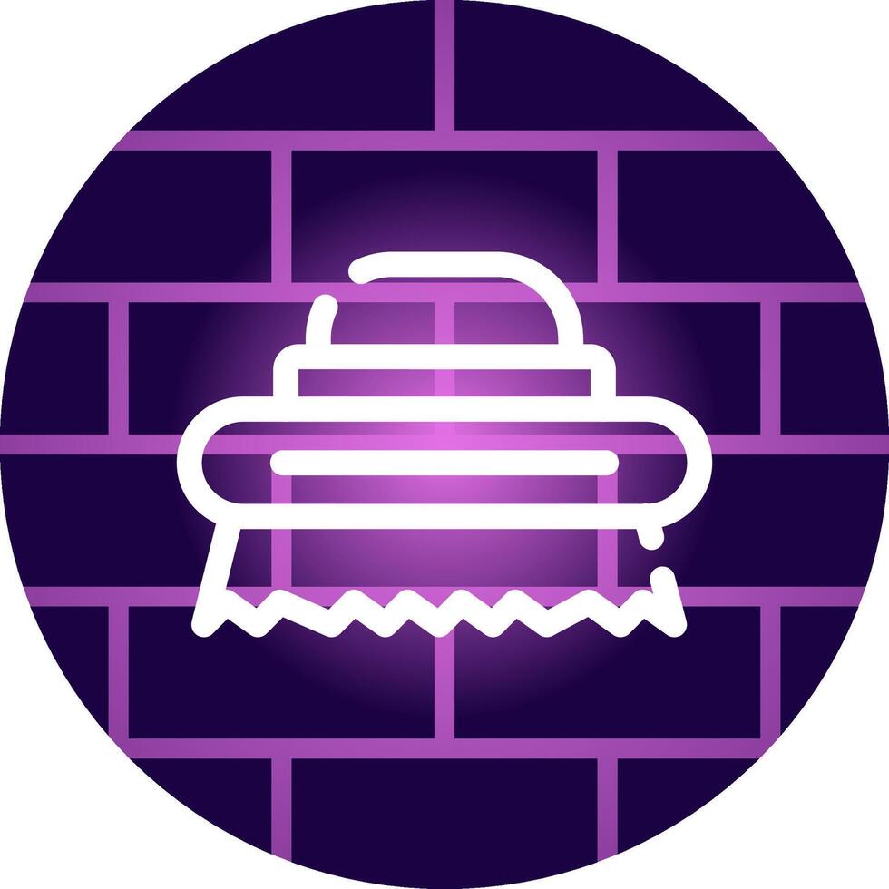 Line Neon Wall Design vector