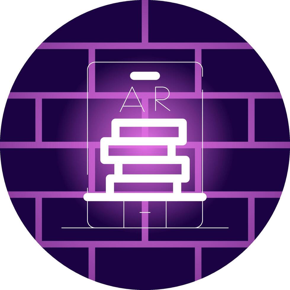 Ar Tumbling Blocks Creative Icon Design vector