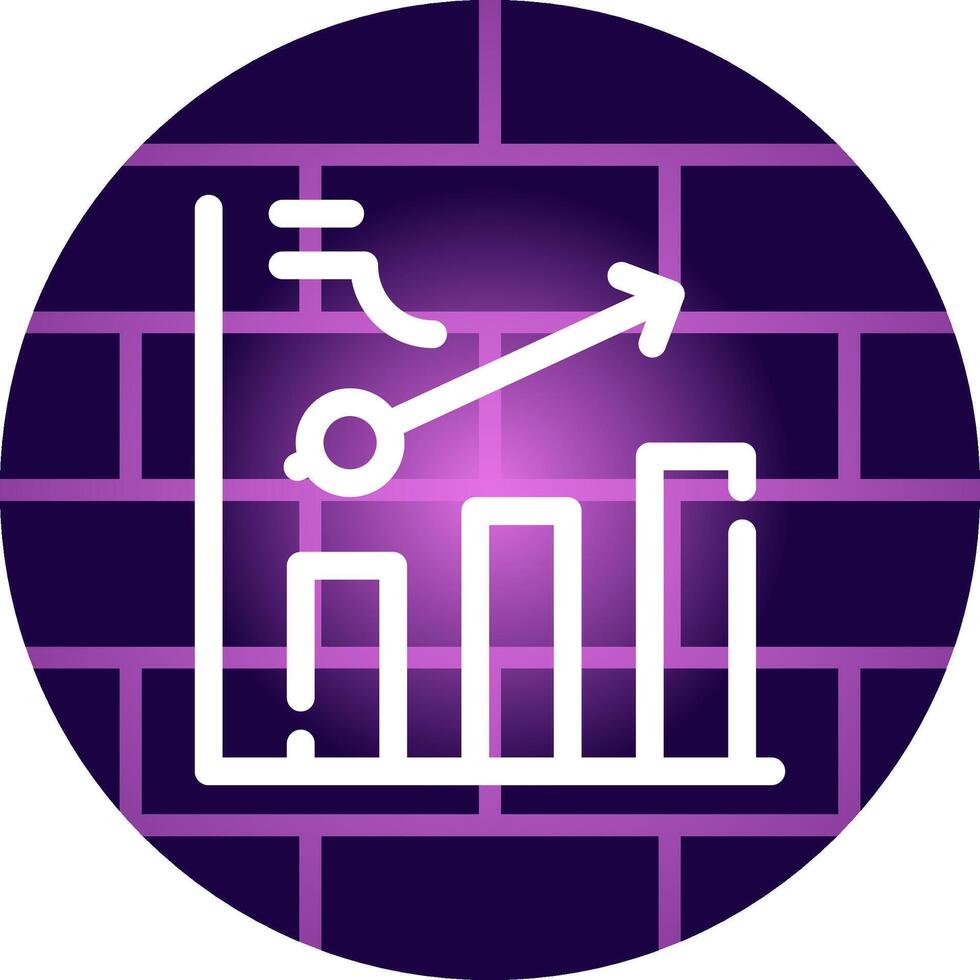 Clustered Bar Creative Icon Design vector