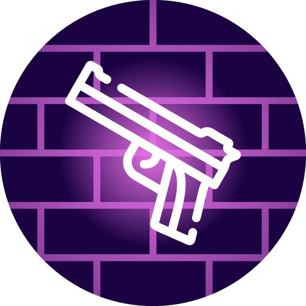 Police Gun Creative Icon Design vector