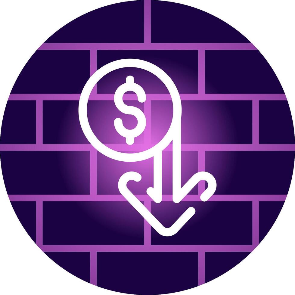 Capitalized Cost Reduction Creative Icon Design vector