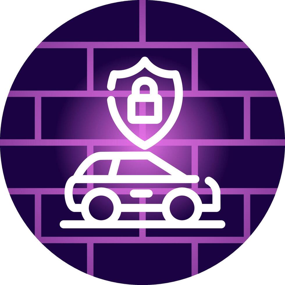 Anti Theft System Creative Icon Design vector