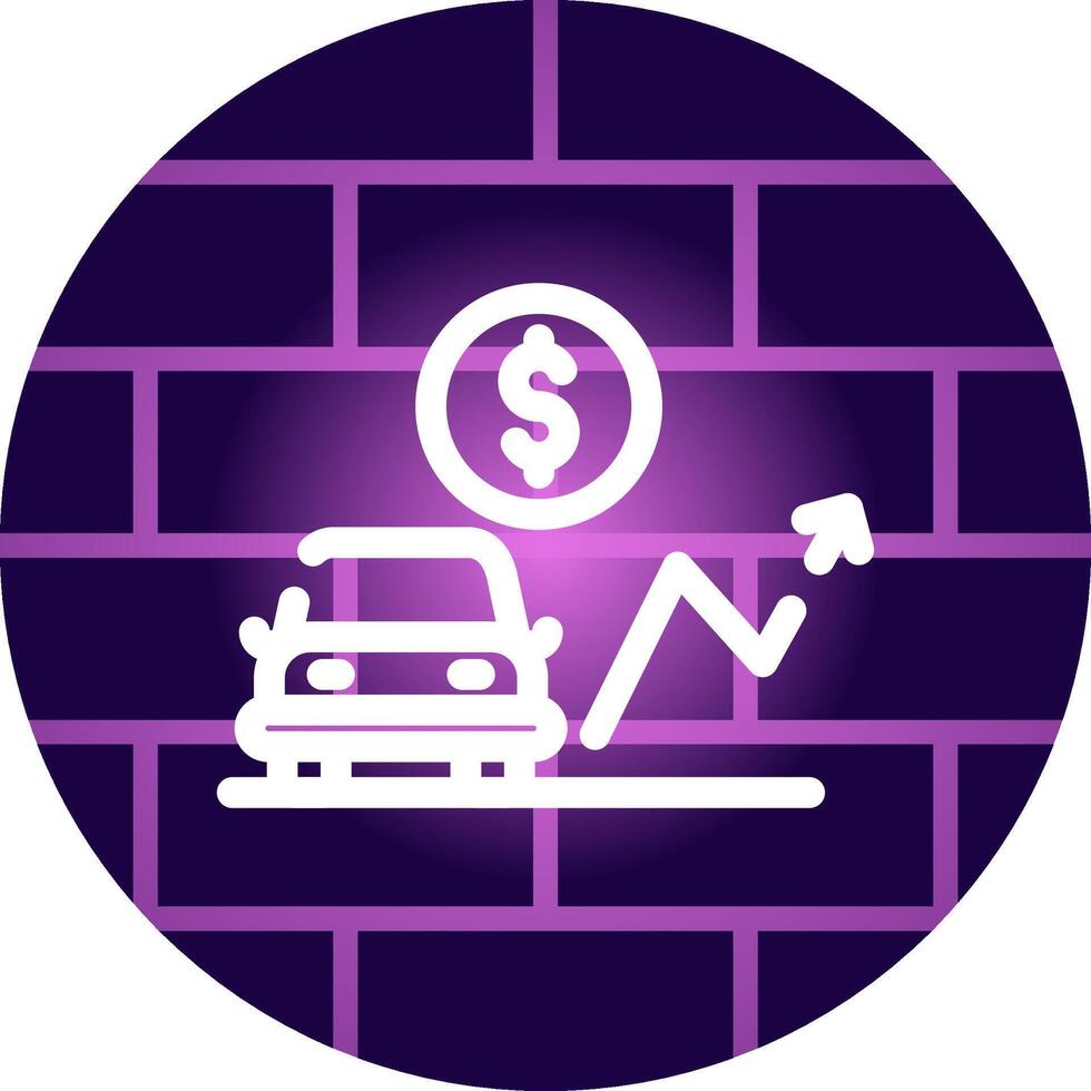 Car Loan Rates Creative Icon Design vector