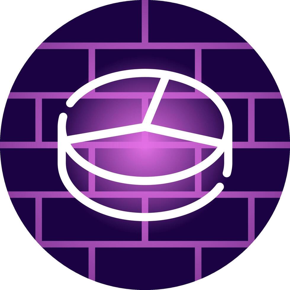 3D Pie Creative Icon Design vector