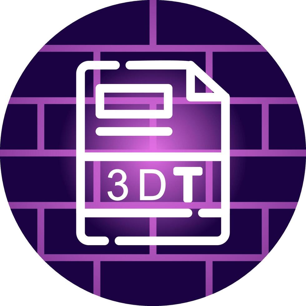3DT Creative Icon Design vector