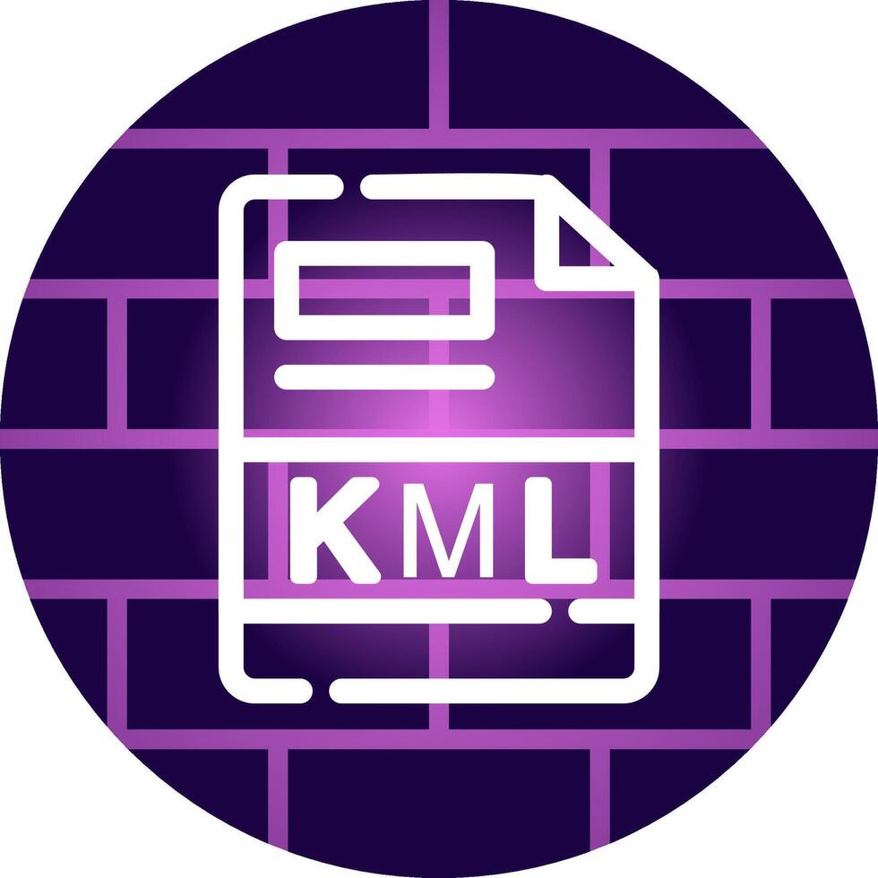 KML Creative Icon Design vector