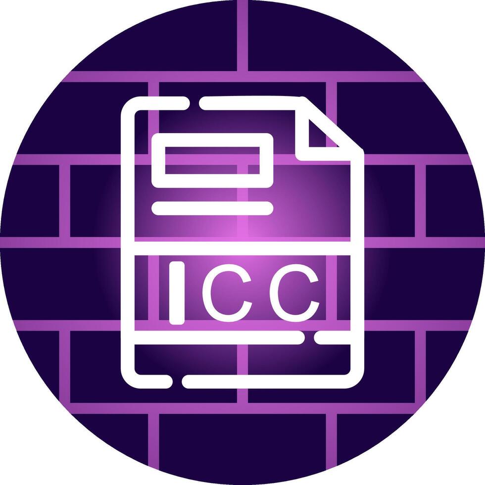 icc creativo icono diseño vector