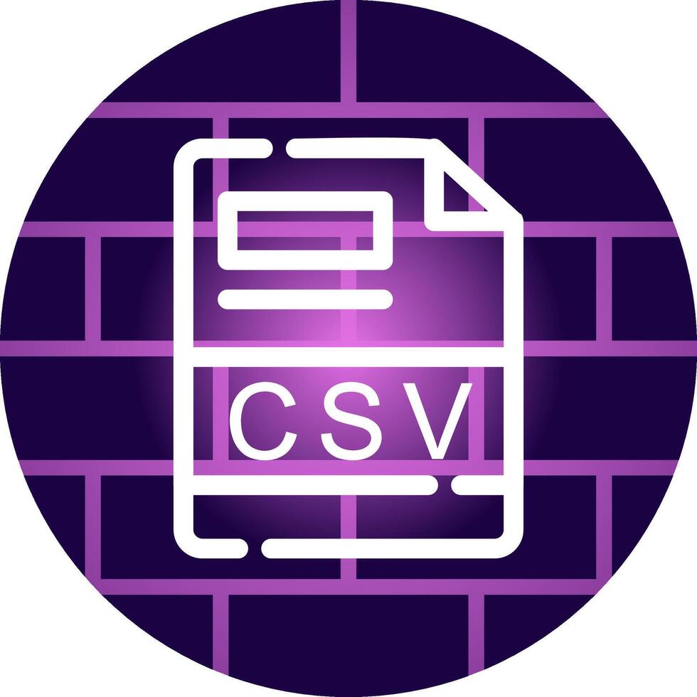 CSV Creative Icon Design vector