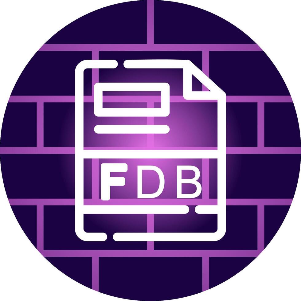 FDB Creative Icon Design vector
